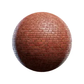 Old red brick wall 3